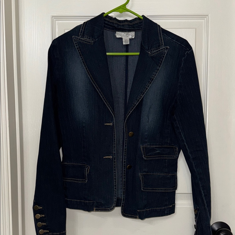 Women's Dark Blue Denim Jacket